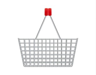 metal supermarket basket