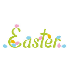 Easter vector lettering