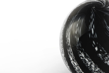 Abstract shapes. black and white rounded on white background