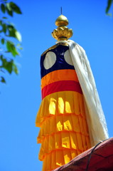 Tibet - Stafette mit Gebetsfahnen 