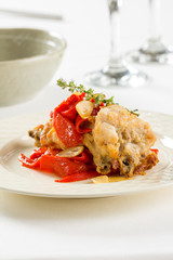 Rabbit with pepper