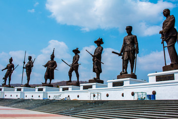 Raja Bhakti park is new landmark and most popular in Hua Hin beach on  at Prachuap Khiri Khan Thailand.