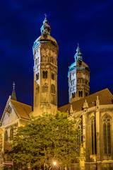 Naumburger Dom in Maumburg/Saale am Abend, Sachsen-Anhalt