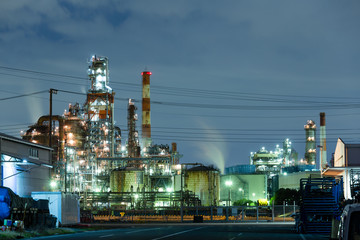 Industrial night view