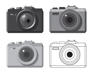 Stylized images of a photo camera