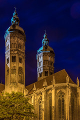 Naumburger Dom in Maumburg/Saale am Abend, Sachsen-Anhalt