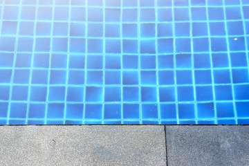cement edge of swimming pool
