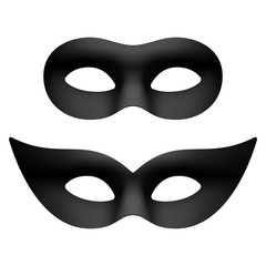 Black masquerade carnival party eye masks
