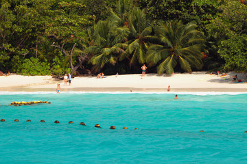 Fototapeta na wymiar Beach Anse Lazio, Praslin, Seychelles