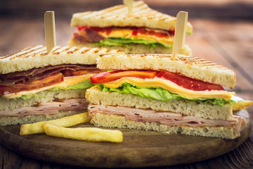 Club sandwiches