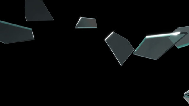 Glass smashes into camera
