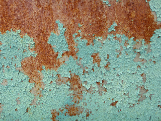The surface of rusty metal