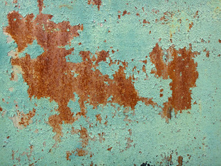 The surface of rusty metal