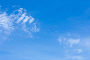 cloud on clear blue sky background