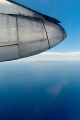 Obraz na płótnie Canvas Flugzeug Turbine