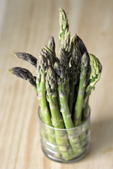 Juicy green asparagus