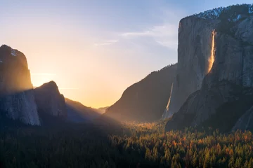 Gordijnen Yosemite Firefall © phitha