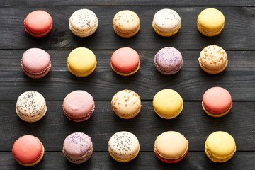 French delicious dessert macaroons