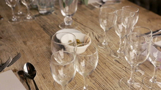 Beautiful wedding table decorated with flowers. Paris wedding