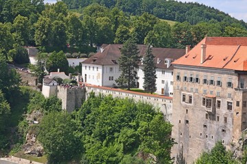 Fototapeta na wymiar Royal castle in Cesky Krumlov, Czech republic