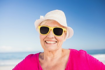 Portrait of smiling senior woman