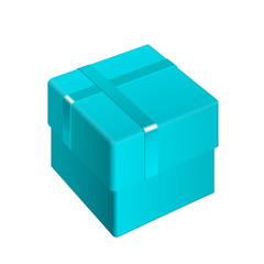 azure Package Cardboard Box Opened