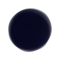 Dark blue circle isolated on white backgroundv