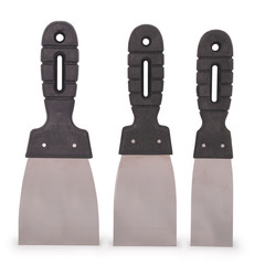 Three putty knife (Clipping path)