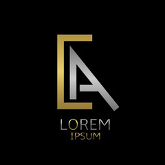 Fototapeta premium CA letters logo