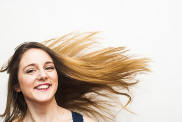 Fototapeta premium Beautiful Woman Shaking Her Hair