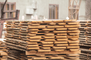 storage timber stack