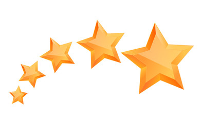Five 3d gold stars premium. The best reward