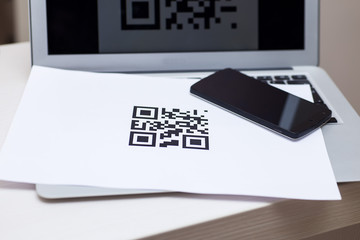 qr code printed on paper