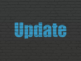 Fototapeta premium Web design concept: Update on wall background