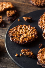 Homemade Almond and Chocolate Lacey's