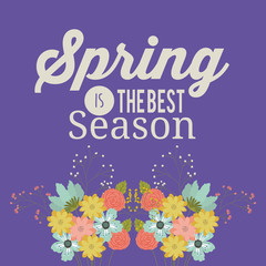 Obraz premium hello spring design 