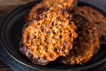 Homemade Almond and Chocolate Lacey's