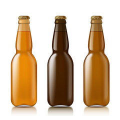 Templates realistic bottles. 