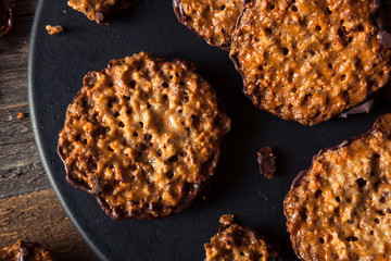 Homemade Almond and Chocolate Lacey's