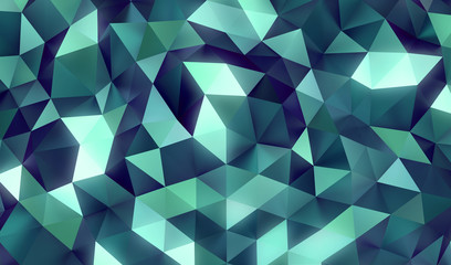 Low-poly abstract blue background