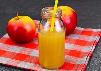 Sweet Tasty Vitamin Apple Juice. 