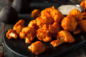 Spicy Breaded Buffalo Chicken Cauliflower