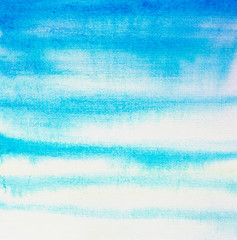 Fototapeta na wymiar abstract blue watercolor wavy texture background