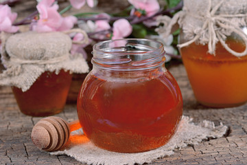 Honey in a jar