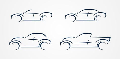 Four vector vehicle © Vectors