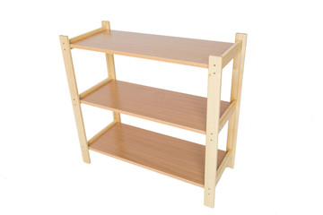 wooden furniture - isolated shoe rack