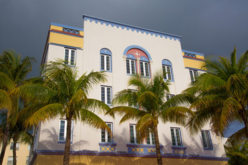 altes historisches Haus im Art Déco District South Beach Miami 