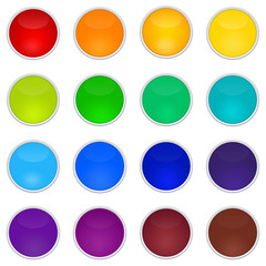 Set Buttons leer rund