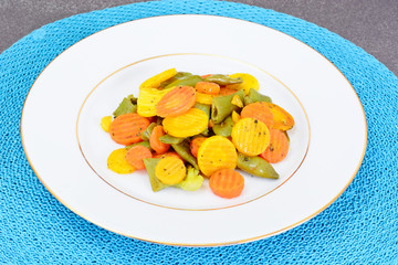 Grilled Vegetables Carrots, Green Beans, Broccoli