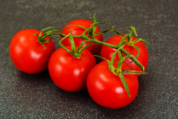 Red Tomatoes Isolated on a Black Background